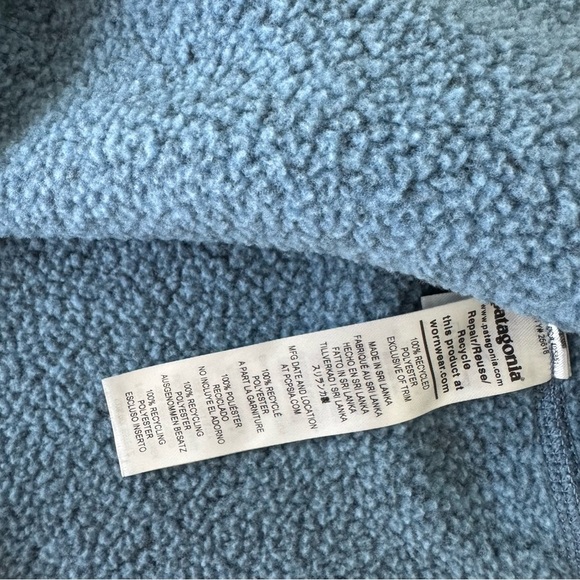 Patagonia Blue Better Quarter-Zip Knit Soft Sweater Size XS - Picture 5 of 5